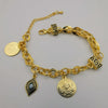 24K Gold Plated Coin Eye Bracelet - Offer Hunts