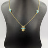 24K Gold Plated Tri Hand of God Necklace - Offer Hunts