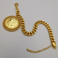 24K Gold Plated Coin Bracelet - Style 6 - Offer Hunts