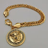 18K Rose Gold Plated 3D Vers.ace Chain Bracelet - Offer Hunts