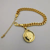 24K Gold Plated Coin Bracelet - Style 5 - Offer Hunts