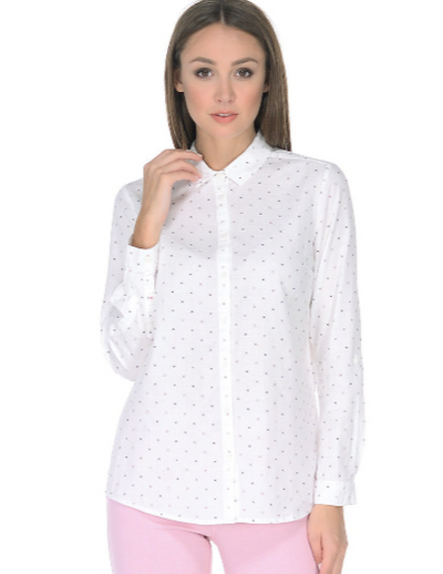 White Dotted Blouse/Shirt - s.Oliver - Offer Hunts