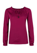 Satin Mauve Blouse - s.Oliver - Offer Hunts