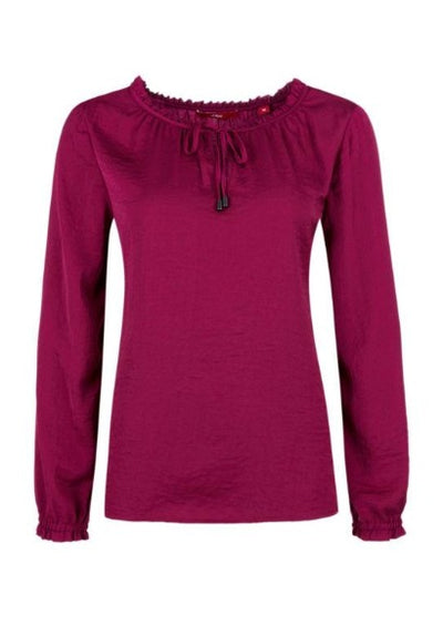 Satin Mauve Blouse - s.Oliver - Offer Hunts