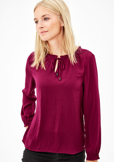Satin Mauve Blouse - s.Oliver - Offer Hunts