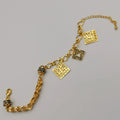 24K Gold Plated Tri Rhombus Bracelet - Offer Hunts