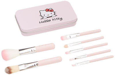 Hello Kitty 7PCS Makeup Brush Set (Pink/Black) - Offer Hunts