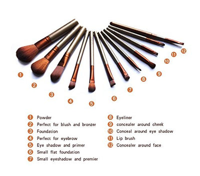 NAKED 12pcs Professional Makeup Brush Kit with LARGE Box - Offer Hunts