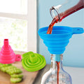 Silicone Collapsible Mini Funnel - Blue - Offer Hunts