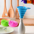 Silicone Collapsible Mini Funnel - Blue - Offer Hunts