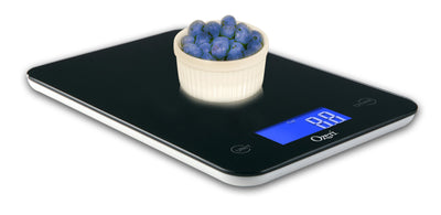 Professional Digital Kitchen Scale (8 kg Edition), Tempered Glass in Elegant Black - Offer Hunts