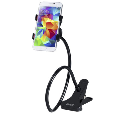 Cell phone Flexible Holder - Fit On any Table and Bed (Black) - Offer Hunts