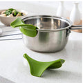 Anti-spill Silicone Spout Funnel for Pots Pans and Jars Kitchen Gadget Tool - Offer Hunts