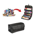 Makeup Bag Cosmetic Hanging Organizer Roll N Go Roll Up Foldable Case - Offer Hunts