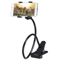 Cell phone Flexible Holder - Fit On any Table and Bed (Black) - Offer Hunts