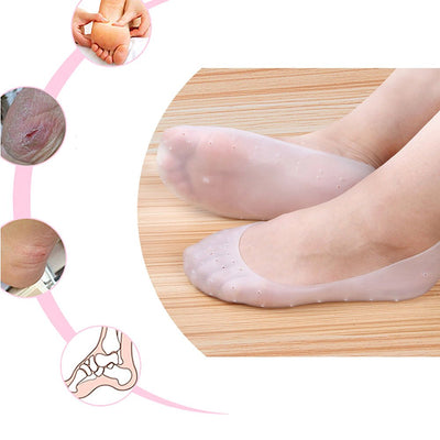Silicone Gel Moisturizing Socks Foot Care Protector [PAIR] - Offer Hunts