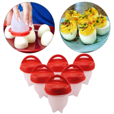 Boiled Egg Maker and Egg Poacher - 6 Pieces - Offer Hunts