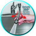 Turbo Flex 360 Instant Hands Free Faucet Swivel Spray Sink Hose - As Seen on TV - Offer Hunts