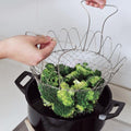 Chef Basket - Foldable Steam Rinse Strain Fry Basket - Offer Hunts