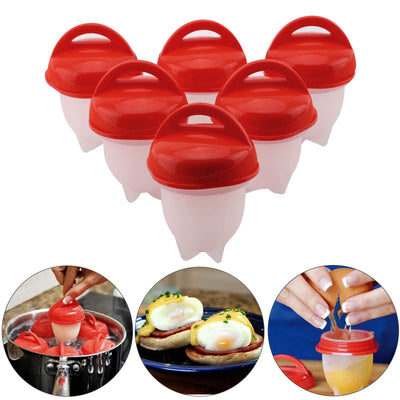 Boiled Egg Maker and Egg Poacher - 6 Pieces - Offer Hunts
