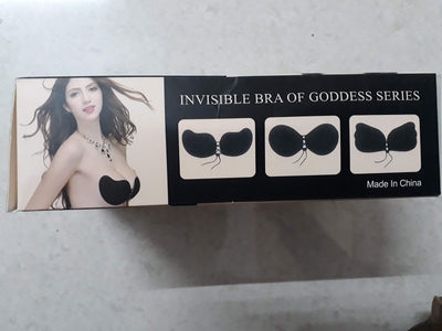 Strapless Bra Self Adhesive Push Up - Black Size C - Offer Hunts
