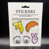 Eyes Banana Melon Patches (5 Stickers) DIY For Bags, Laptops, Clothing and any Material - Offer Hunts
