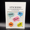 Comic Cloud Sticker Patches (5 Stickers) DIY For Bags, Laptops, Clothing and any Material - Offer Hunts