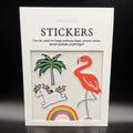 Flamingo Rainbow Sticker Patches (4 Stickers) DIY For Bags, Laptops, Clothing and any Material - Offer Hunts