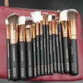 ZOEVA 15 pcs Makeup Face & Eye Essentials | Premium Quality Handcrafted Soft and Plush with Bag - Offer Hunts