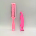 Hair Cutter Comb Double Side Hair - Razor Comb (Pink) - Offer Hunts