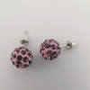 Purple Pava Stone Crystal Earrings Stud - Offer Hunts