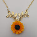Sunflower Pearl Necklace - Multiple Colors - Offer Hunts