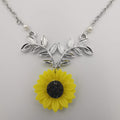 Sunflower Pearl Necklace - Multiple Colors - Offer Hunts