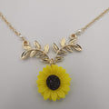 Sunflower Pearl Necklace - Multiple Colors - Offer Hunts