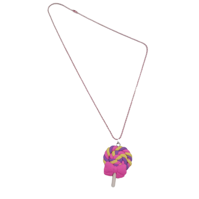 Lollipop Bowtie Necklace - Handmade - Offer Hunts