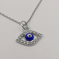 Evil Eye Necklace with CZ Crystals - Offer Hunts