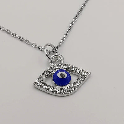 Evil Eye Necklace with CZ Crystals - Offer Hunts