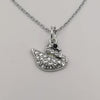 Swan Necklace with CZ Crystals - Offer Hunts