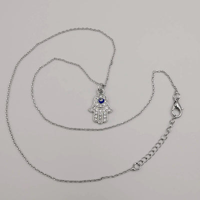 Hand of God Necklace with CZ Crystals - Offer Hunts