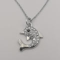 Dolphin Necklace with CZ Crystals - Offer Hunts
