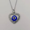 Heart Evil Protection Necklace with CZ Crystals - Offer Hunts