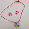 Flower Petals Necklace and Earrings Set - Offer Hunts