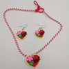 Love Heart Necklace and Earrings Set - Offer Hunts