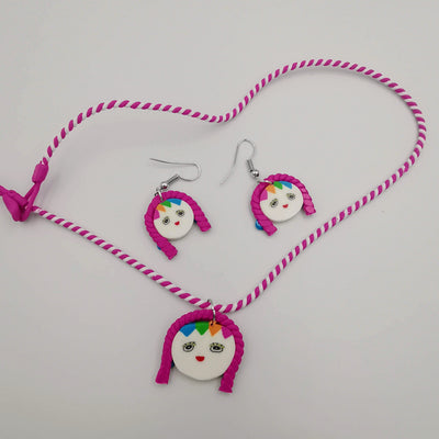 Girl Necklace and Earrings Set - Offer Hunts