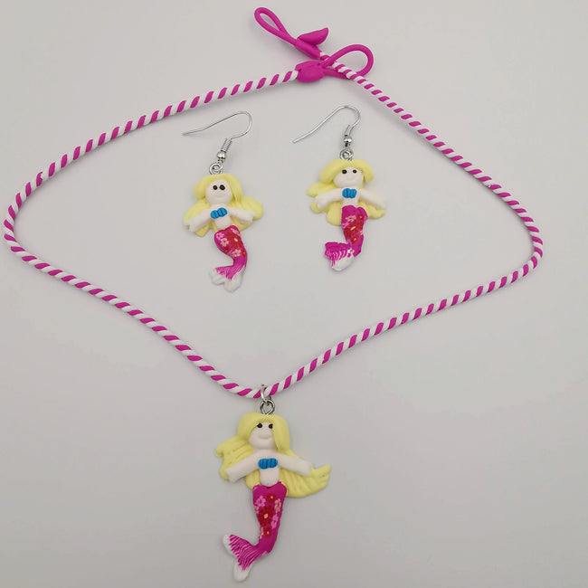 Mermaid Necklace and Earrings Set - Offer Hunts
