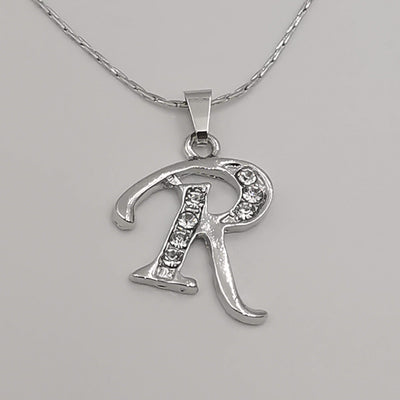Letter Necklaces - Zirconia Crystals - Offer Hunts
