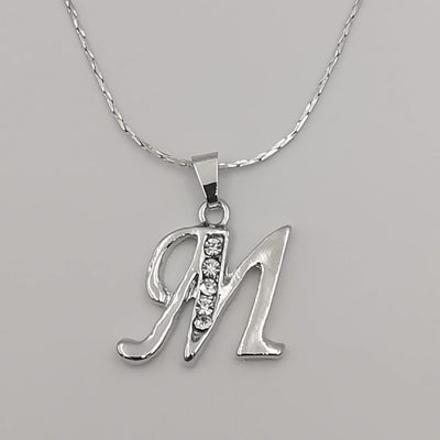 Letter Necklaces - Zirconia Crystals - Offer Hunts
