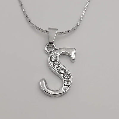 Letter Necklaces - Zirconia Crystals - Offer Hunts