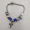 Dark Blue Butterfly Ribbon Charm Bracelet - Pand0ra Like - Offer Hunts