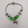 Green Petal Charm Bracelet - Pand0ra Like - Offer Hunts
